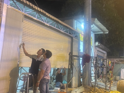 CÔNG TRÌNH LẮP ĐẶT CỬA CUỐN & CỬA KÉO CHO ANH ĐỨC CỦ CHI
