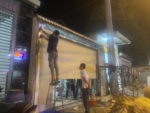 CÔNG TRÌNH LẮP ĐẶT CỬA CUỐN & CỬA KÉO CHO ANH ĐỨC CỦ CHI